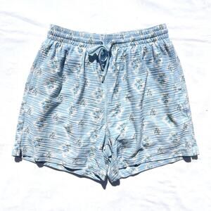 Blackbough Swim Shorts Mens Small Blue Floral Lined